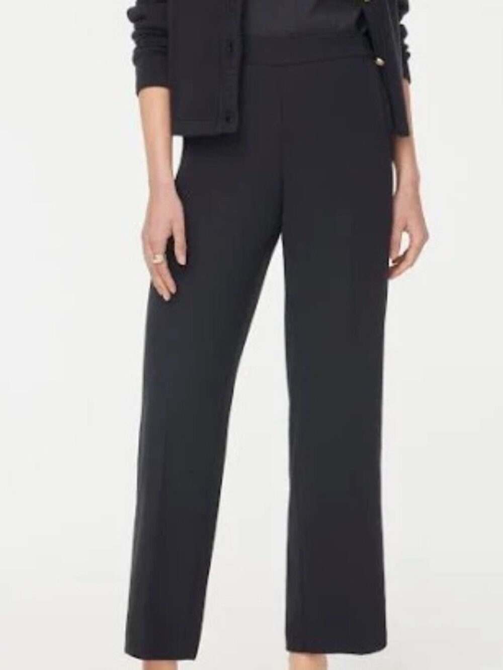 J. Crew Black Cropped Ankle Dress Pants